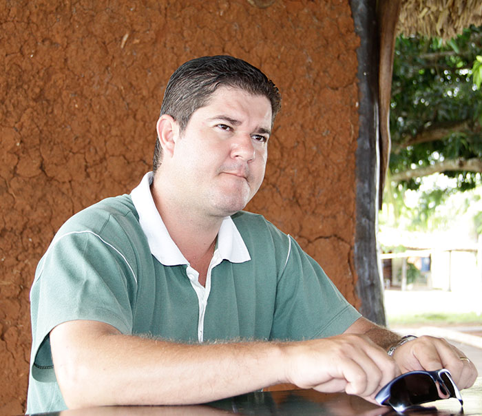 o diretor da Pousada Piuval Eduardo Mattos Eubank de Campos