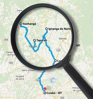 mapa itanhanga reportagem