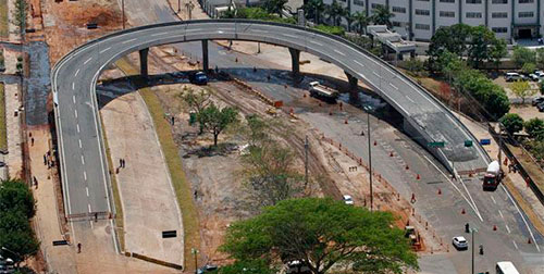 viaduto da sefaz em construcao
