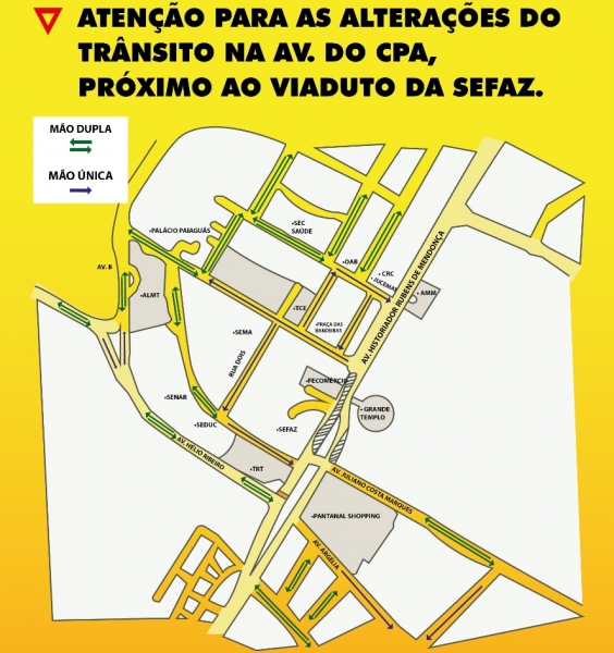 mapa viaduto sefaz