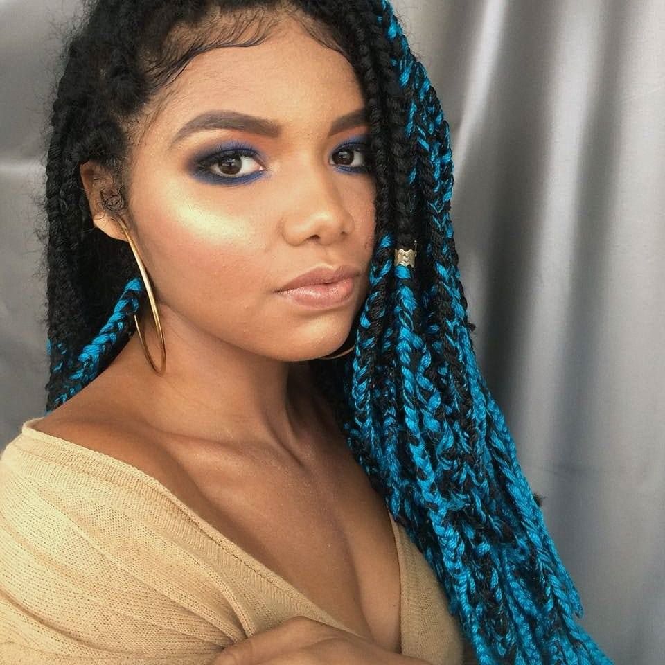Tran&iuml;&iquest;&frac12;as e cachos - trancista Ana Karoline faz tran&iuml;&iquest;&frac12;as e abusa das cores em seu cabelo