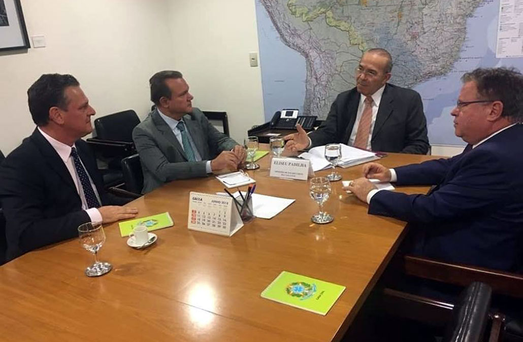 Carlos Favaro, Wellington Fagundes, Blairo Maggi Eliseu Padilha