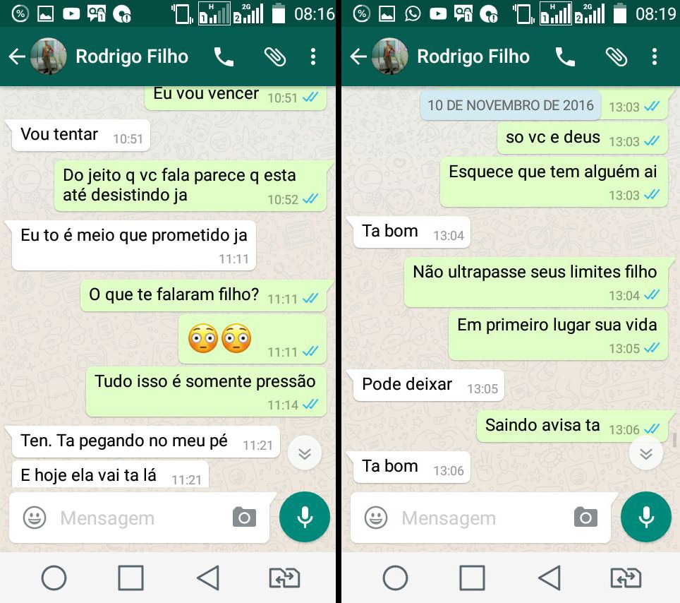 Conversa entre jane e rodrigo claro