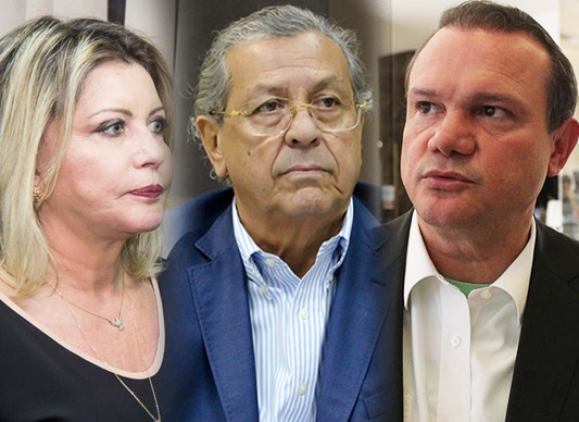 Selma Arruda, Jayme Campos e Wellington Fagundes