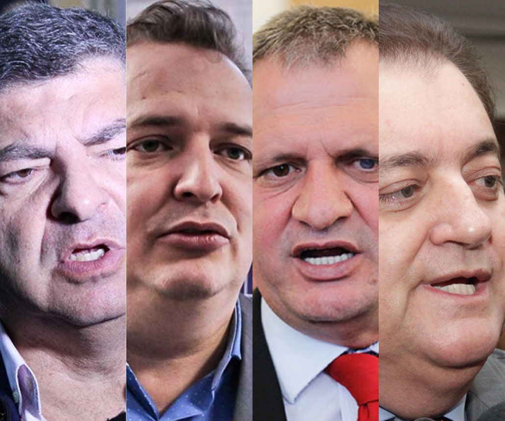 Guilherme Maluf, Max Russi, Dilmar Dal Bosco e Sebasti&iuml;&iquest;&frac12;o Rezende