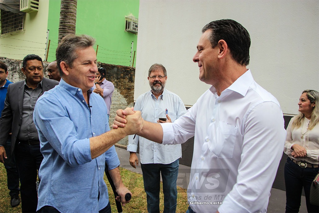 Mauro Mendes e Carlos F&iuml;&iquest;&frac12;varo