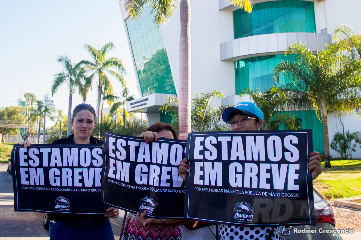 Protesto professores no TJ