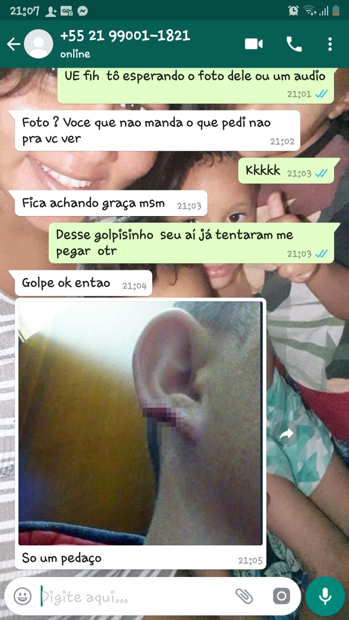 golpe orelha mutilada samuel