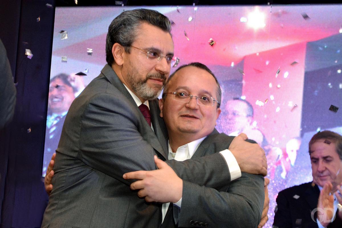 Empres�rio Alan Malouf e o ex-governador Pedro Taques
