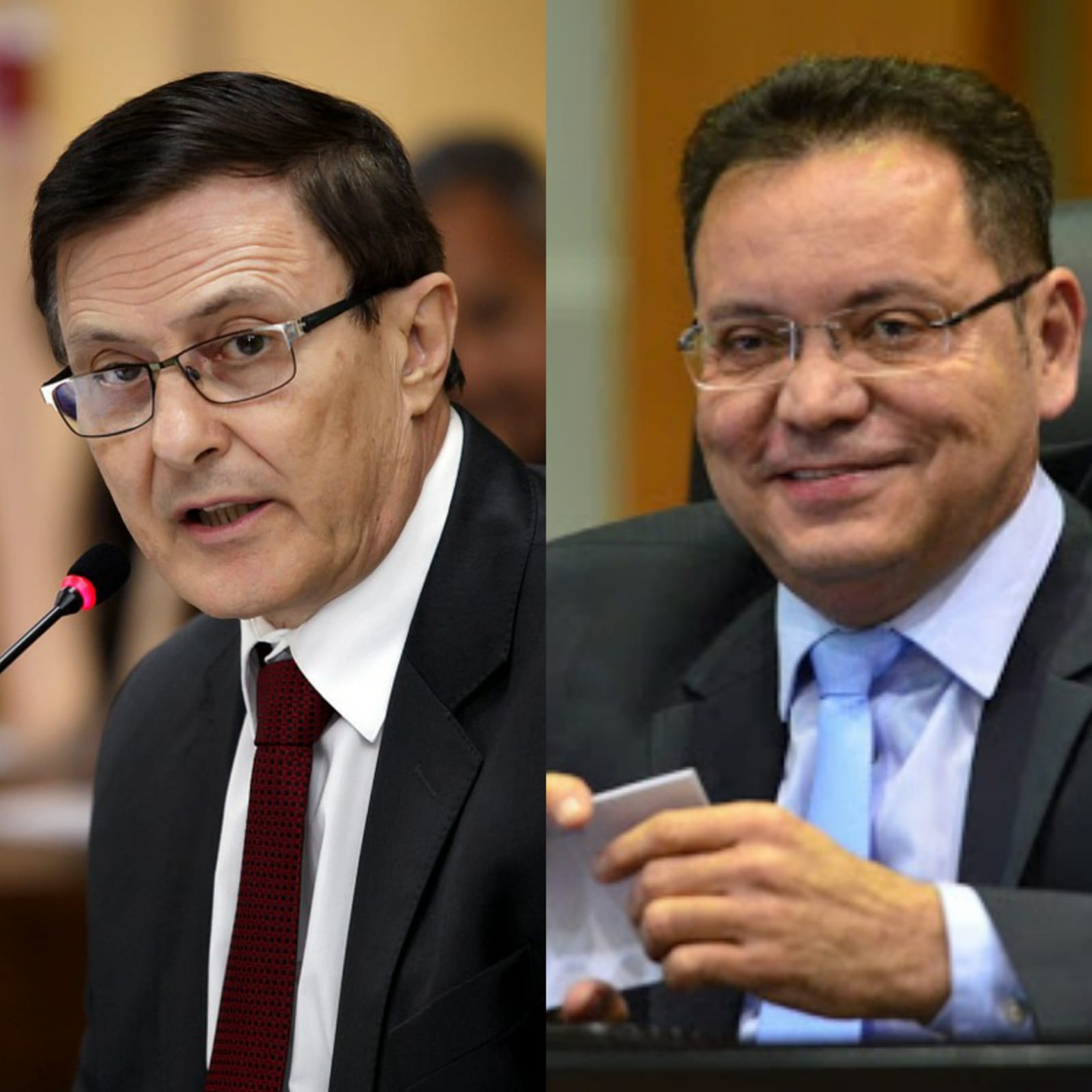 Conselheiro Waldir Teis e deputado Eduardo Botelho