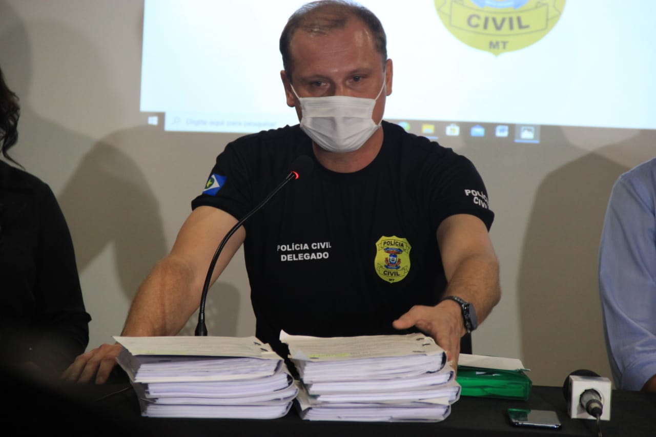 Delegado Wagner Bassi - DEA - coletiva caso Isabele - Alphaville