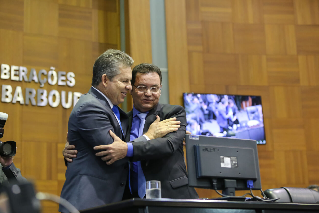 Governador Mauro Mendes e presidente da Assembleia deputado Eduardo Botelho