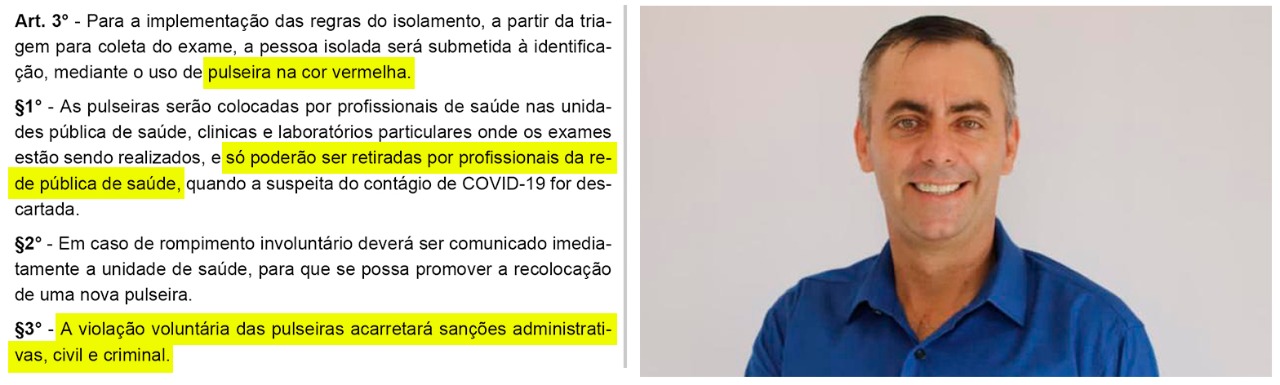 Apiacas pulseira prefeito