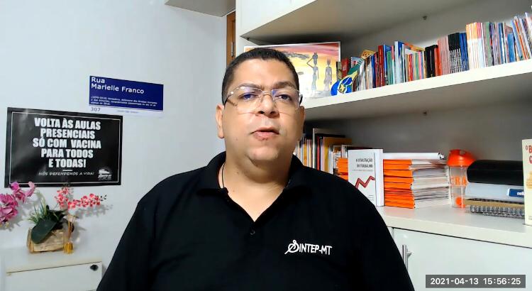 presidente do Sintep Valdeir Pereira