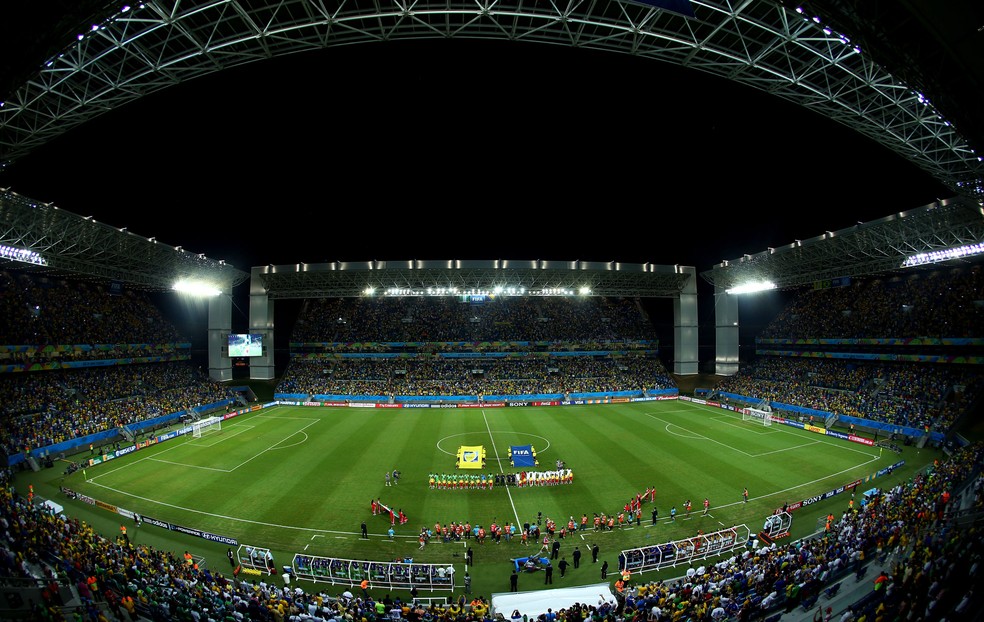 B�snia x Nig�ria na Arena Pantanal pela Copa do Mundo de 2014