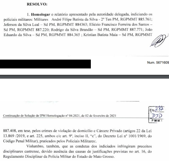 Conclus&iuml;&iquest;&frac12;o do IPM do caso Rubson, pedreiro de C&iuml;&iquest;&frac12;ceres