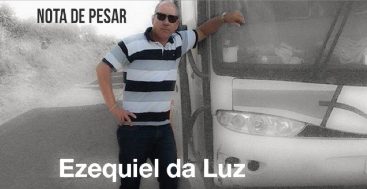 Nota de pesar servidor Ezequiel da Luz, morte acidente - Juara