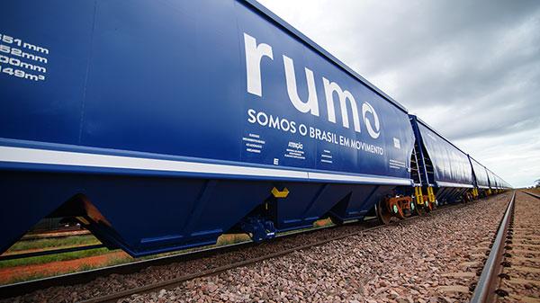 Rumo Log�stica - ferrovia - trem - trilhos