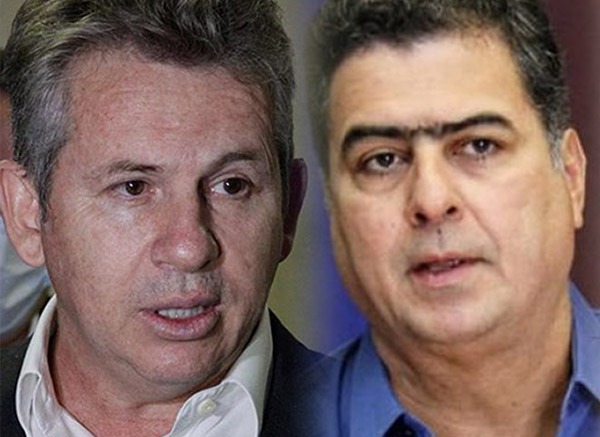 Governador Mauro Mendes e prefeito de Cuiab&iuml;&iquest;&frac12; Emanuel Pinheiro