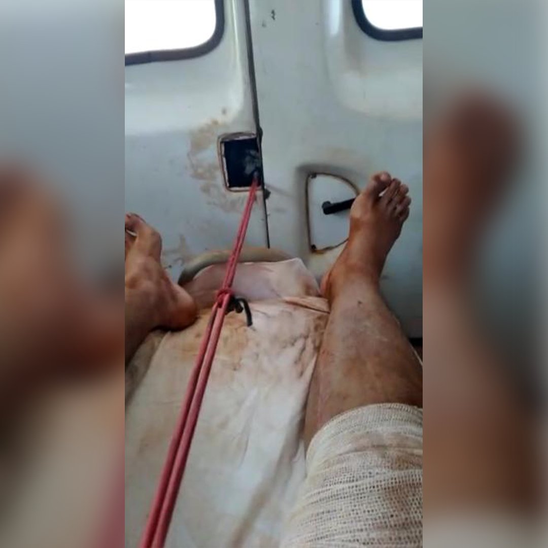 ambulancia aripuana porta amarrada
