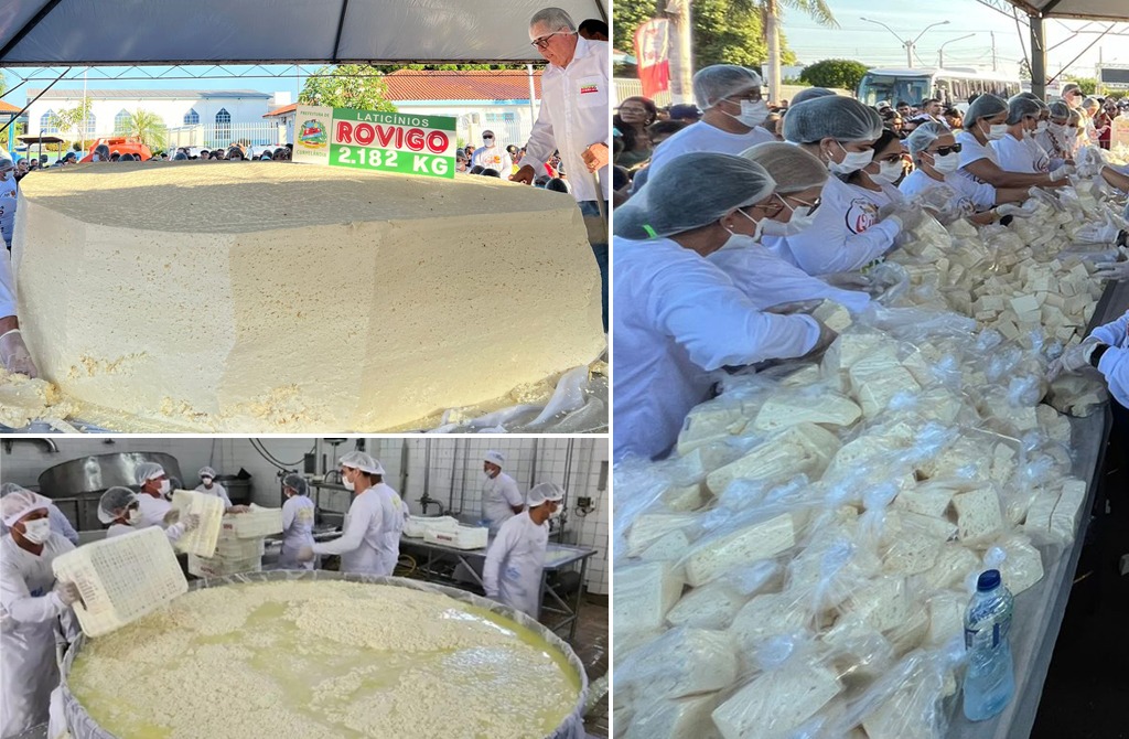 queijo gigante montagem
