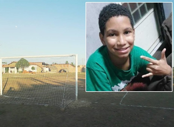 Menino morto em campinho de futebol
