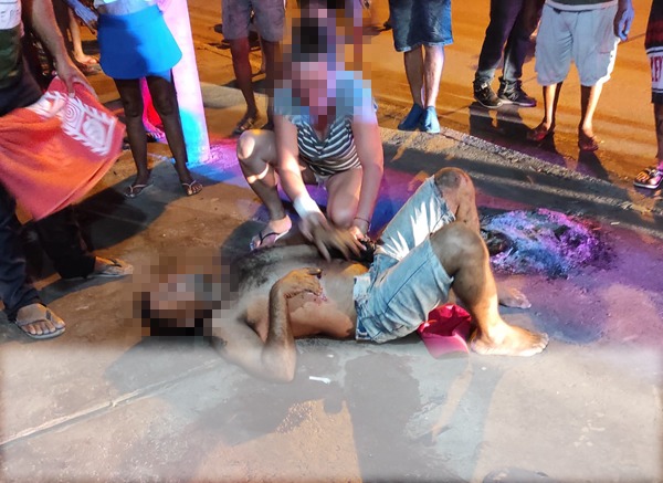 Homem baleado em VG