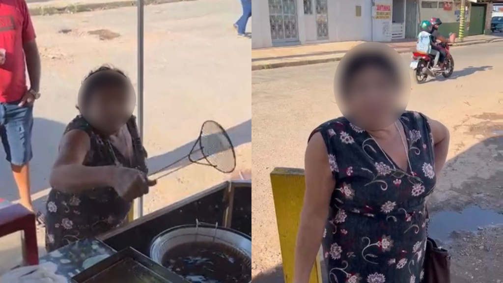 Idosa agressora no Tijucal