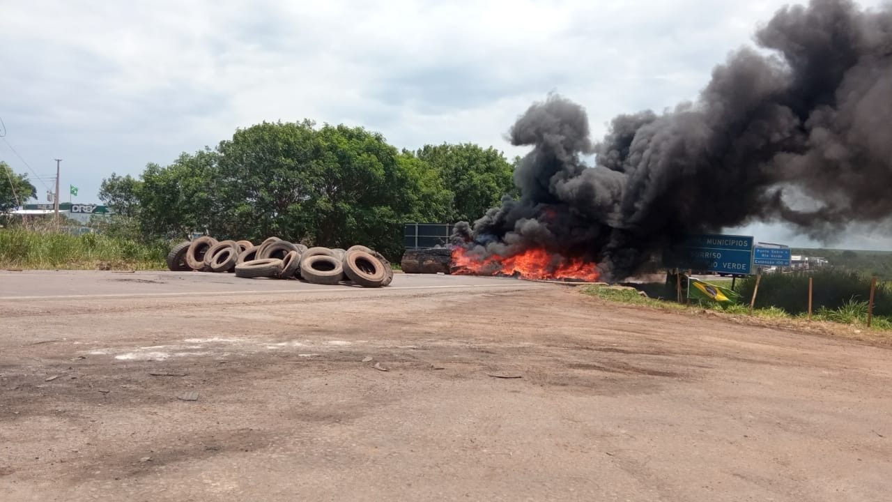 Bloqueio de rodovias em Mato Grosso