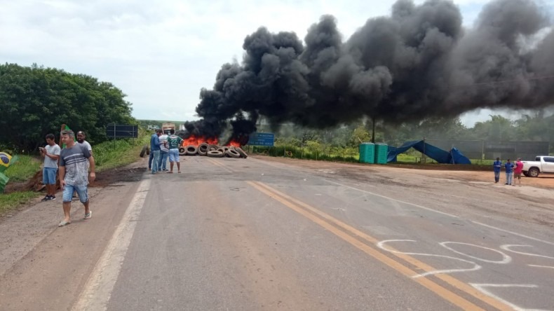 Bloqueio de rodovias em Mato Grosso