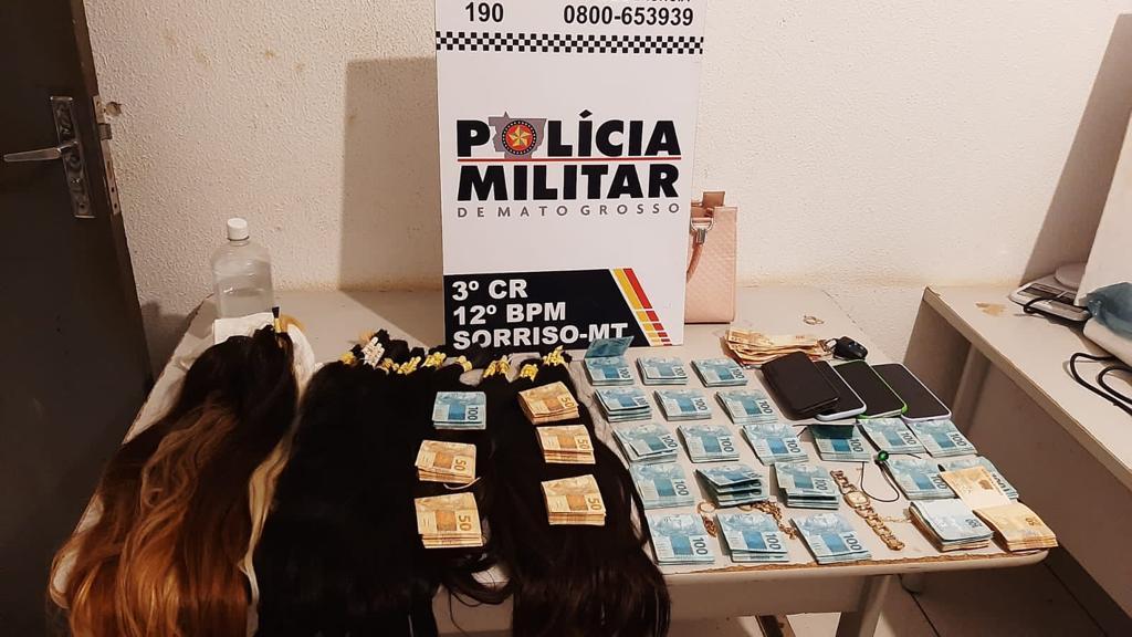 PM prende quadrilha por furto e recupera R$ 28 mil em esp�cie em Sorriso