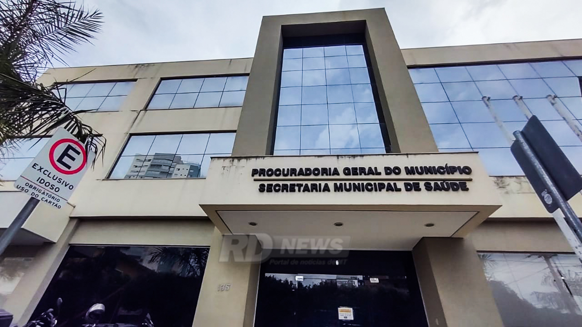 Fachada da secretaria municipal de sa&iuml;&iquest;&frac12;de de Cuiab&iuml;&iquest;&frac12;