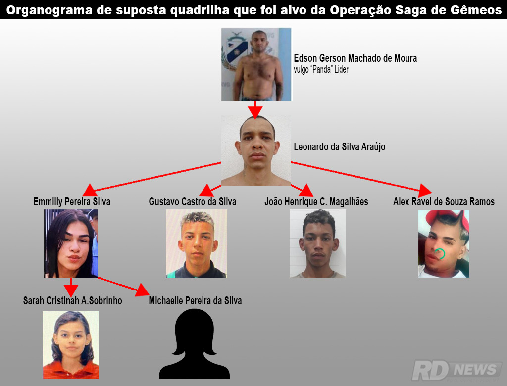 Organograma - alvos da Saga de G�meos