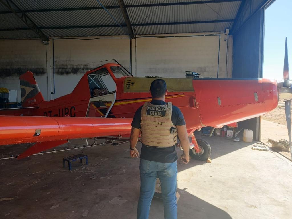 Dema desmate qu�mico no Pantanal