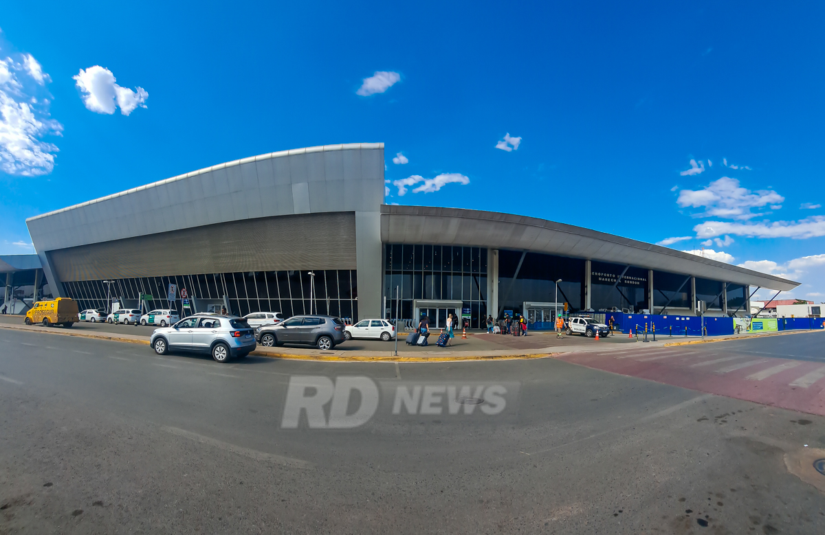 Aeroporto Marechal Rondon reforma - obras tapumes