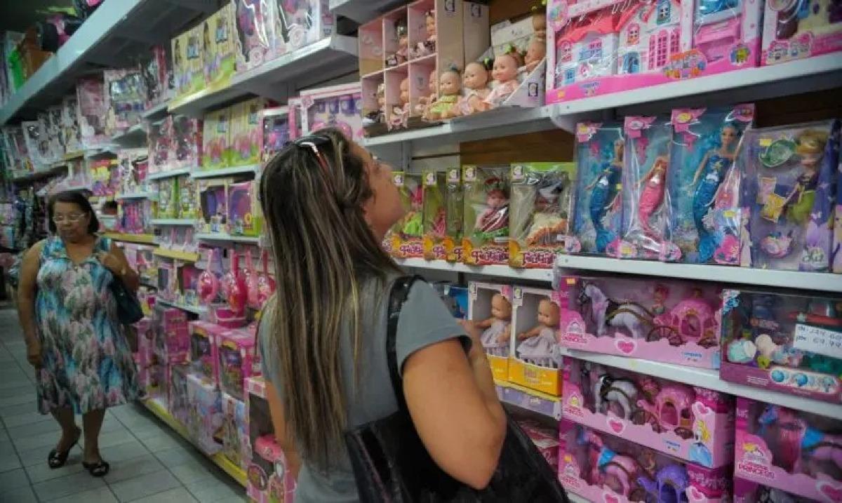 Dia das Crianças -- venda de brinquedos - loja