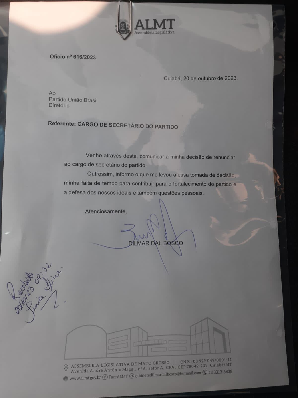 Of�cio Dilmar UB