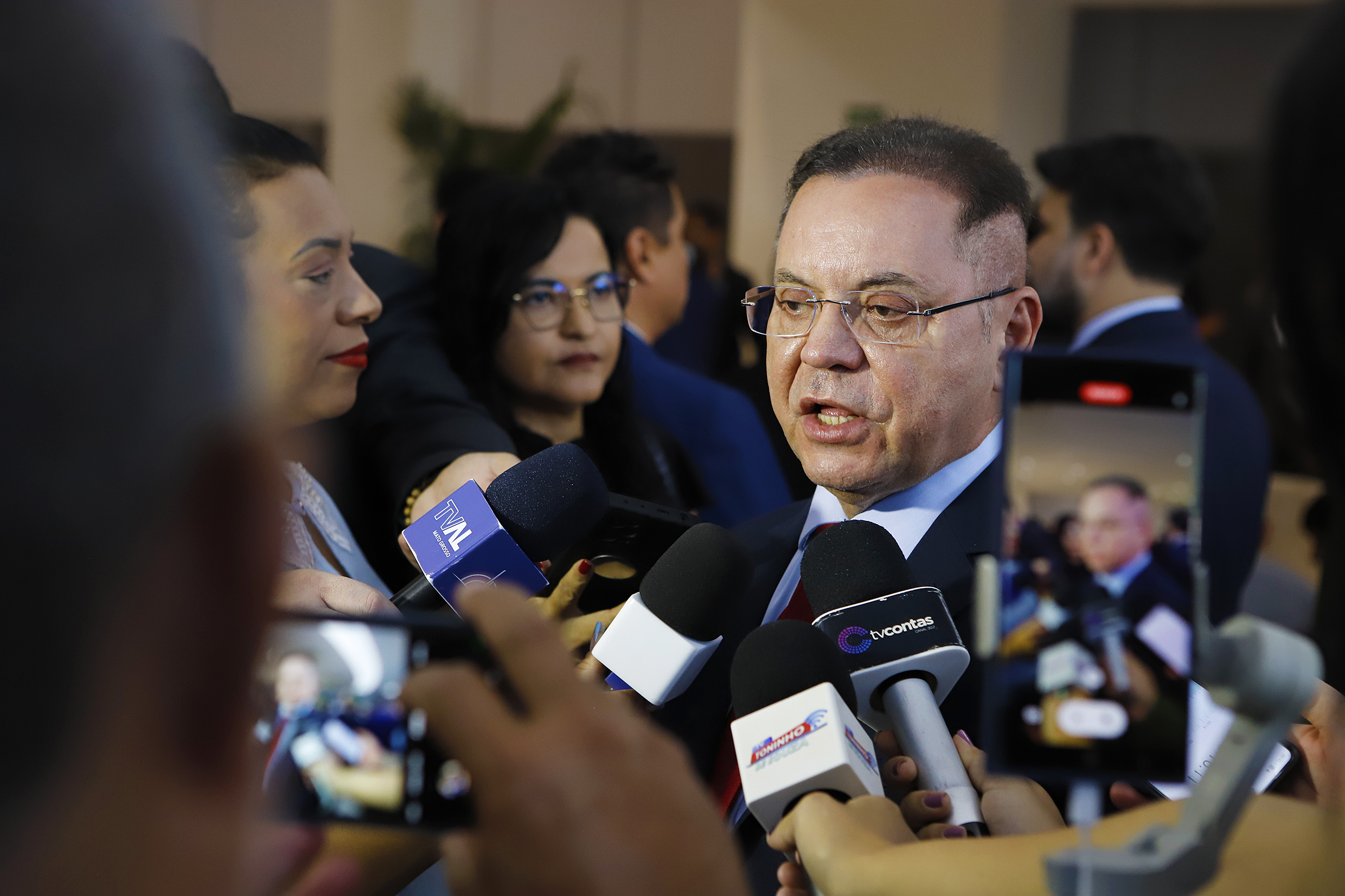 Eduardo Botelho na posse do TCE