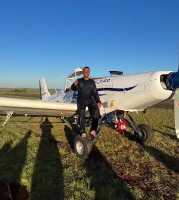 piloto Jo�o Vitor Marega morte queda de avi�o agr�cola