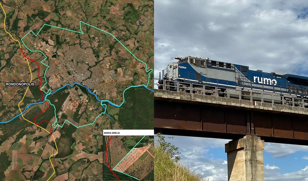 Ferrovia estadual Rumo tra&iuml;&iquest;&frac12;ado