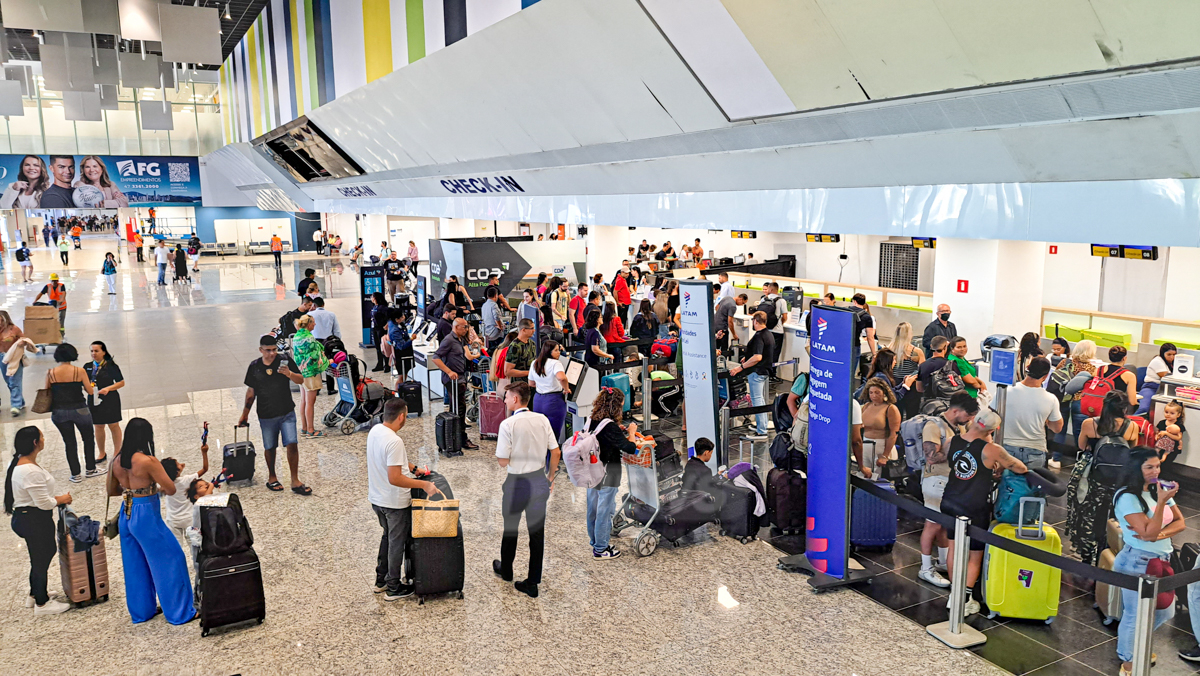Aeroporto Marechal Rondon passageiros terminal VG e Cuiab�