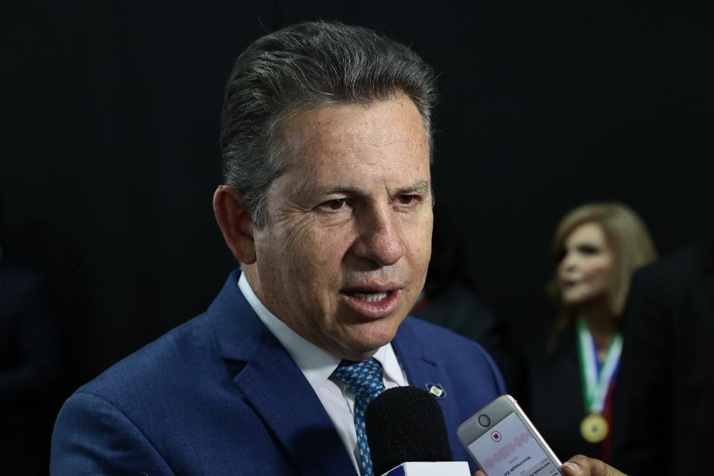 Mauro Mendes em entrevista coletiva