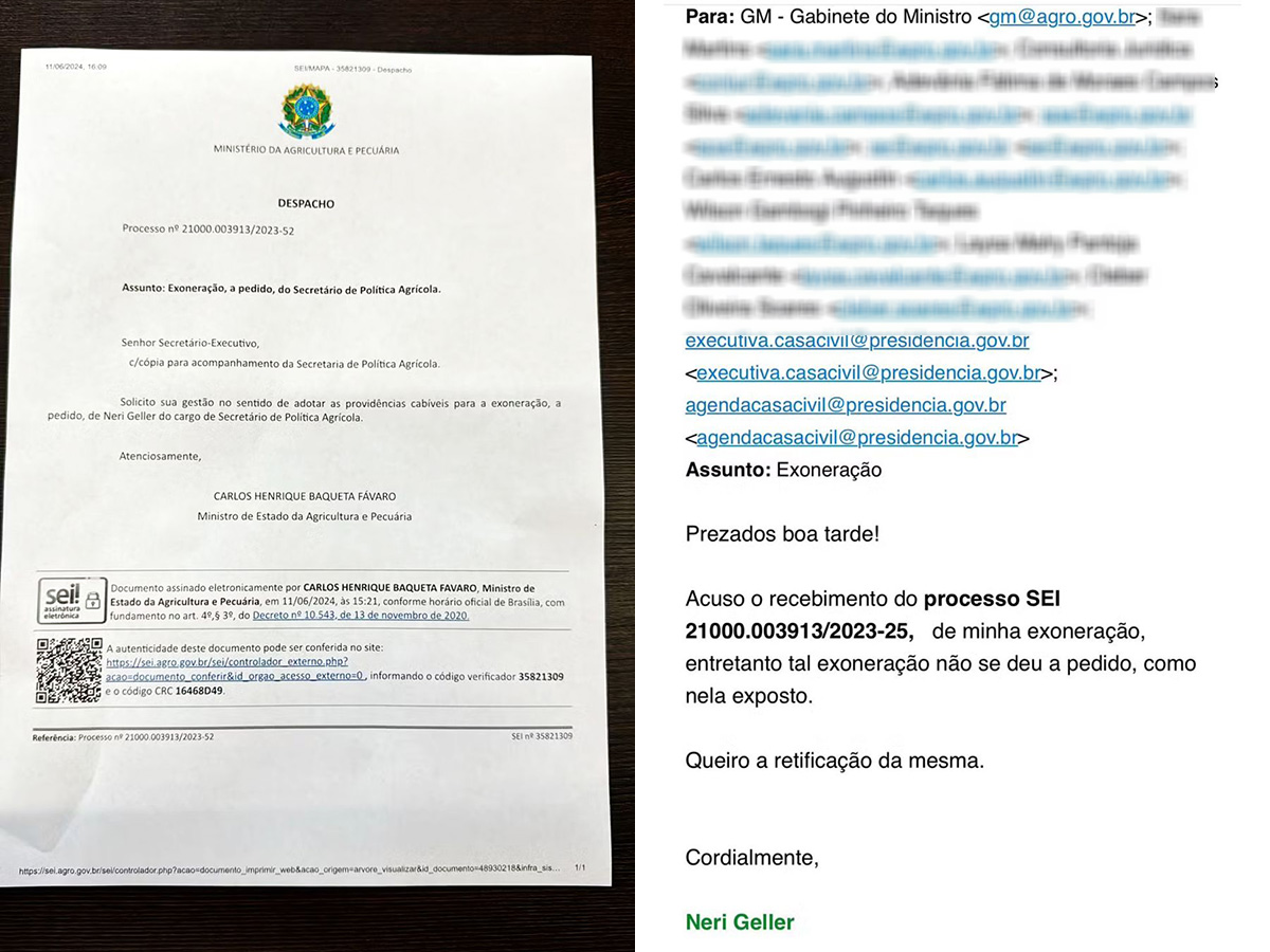 Exonera��o Neri Geller - emails trocados