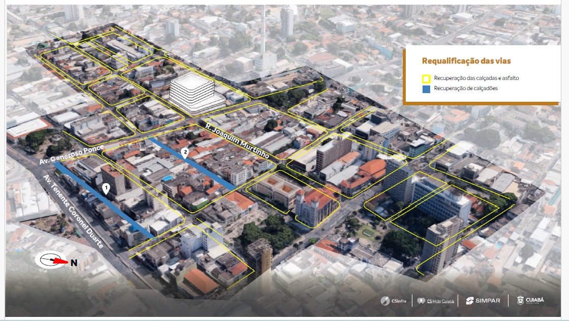 Vias que passar&iuml;&iquest;&frac12;o por readequa&iuml;&iquest;&frac12;es de cal&iuml;&iquest;&frac12;adas, cal&iuml;&iquest;&frac12;ad&iuml;&iquest;&frac12;es e asfaltos em Cuiab&iuml;&iquest;&frac12; pela CS Mobi