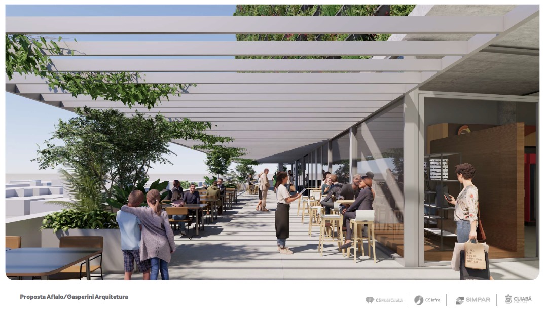Proposta arquitet�nica para o Mercado Municipal de Cuiab�