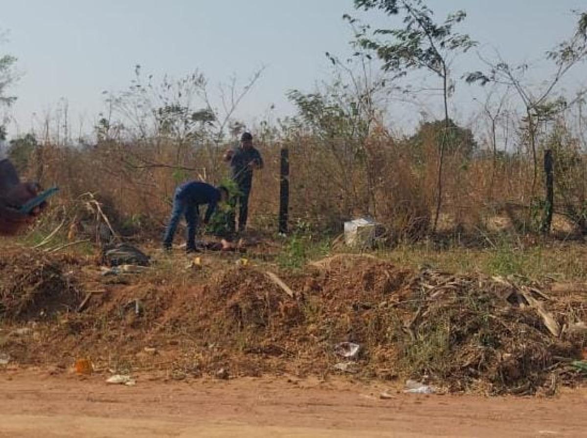 Local onde corpo de mulher foi localizado em C&iuml;&iquest;&frac12;ceres, rosto defigurado
