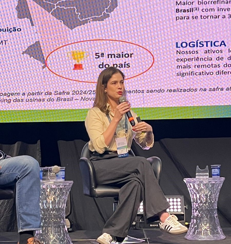 Vit&iuml;&iquest;&frac12;ria Lopes engenheira - da UISA Geo Biog&iuml;&iquest;&frac12;s, em Nova Ol&iuml;&iquest;&frac12;mpia