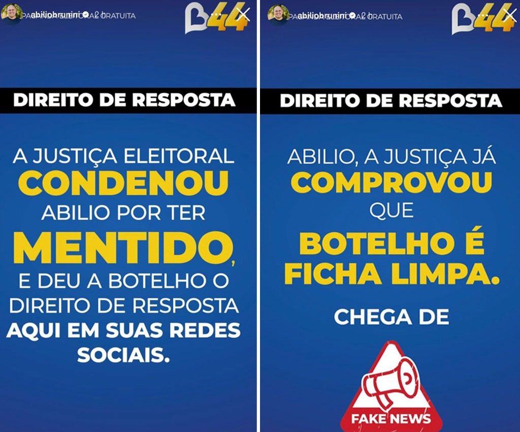 Botelho Abilio direito de resposta