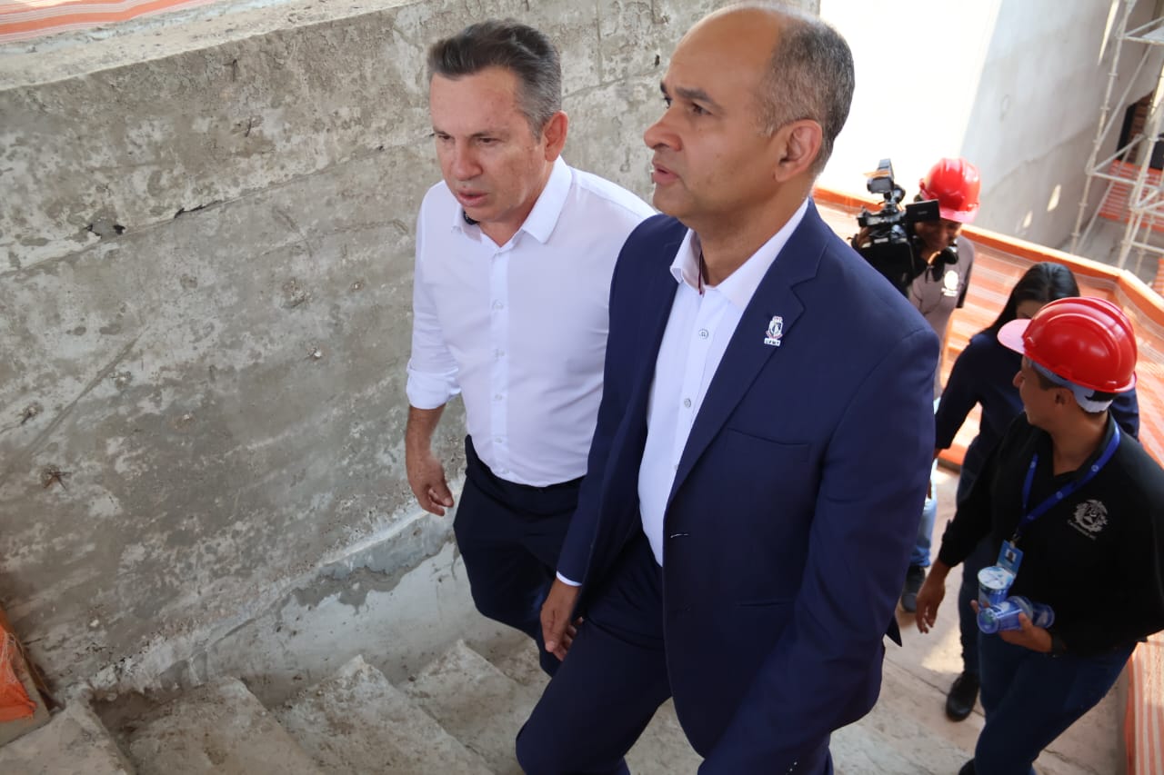 governador mauro mendes vistoria reitor evandro obras julio muller