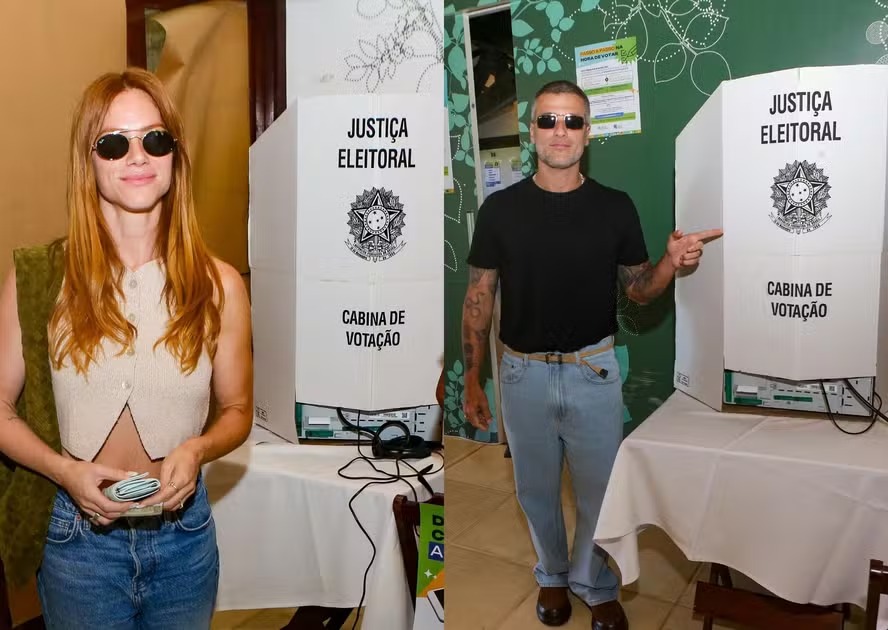 famosos votando